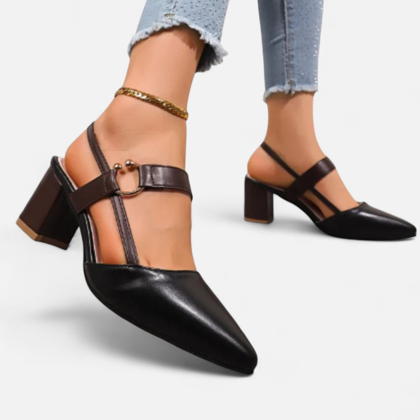 Dorvelli | Women’s Heels – Genuine Leather Chunky Sandals