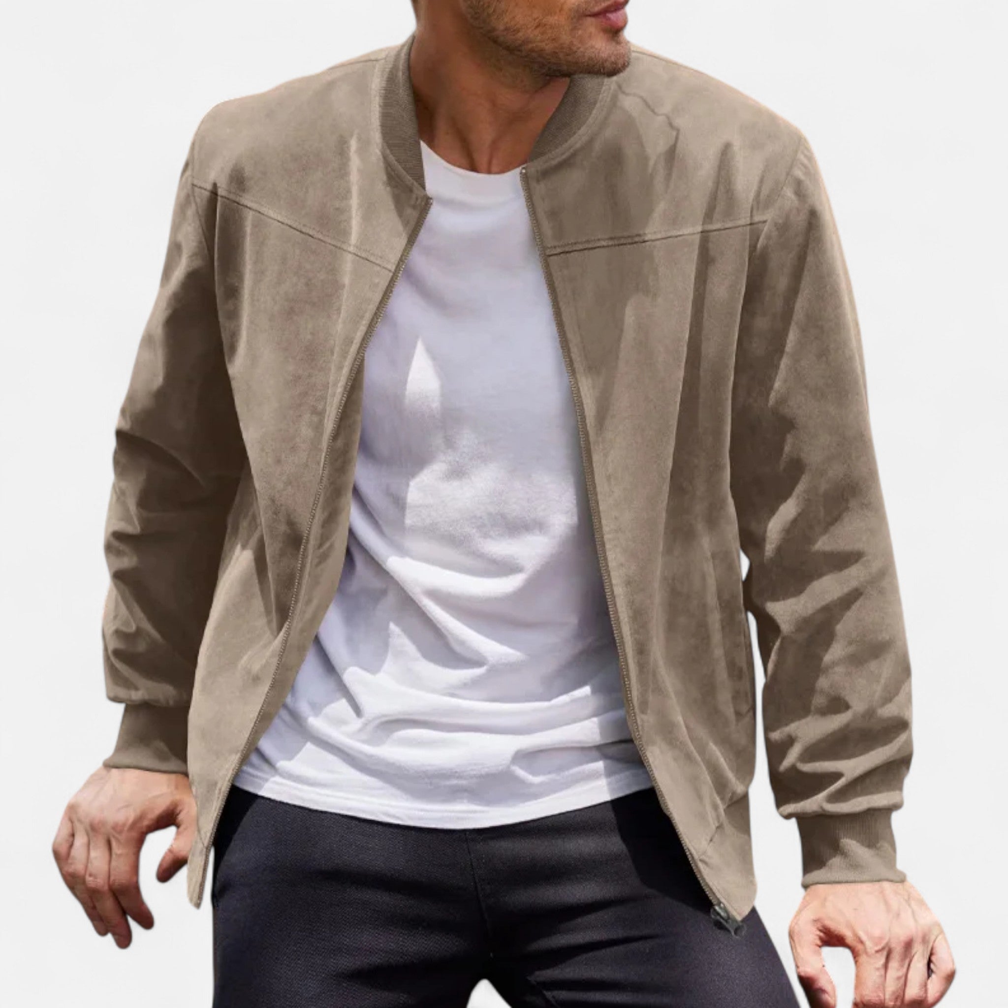 Dorvelli | Men’s Suede Aviator Jacket – Heritage Flight Style