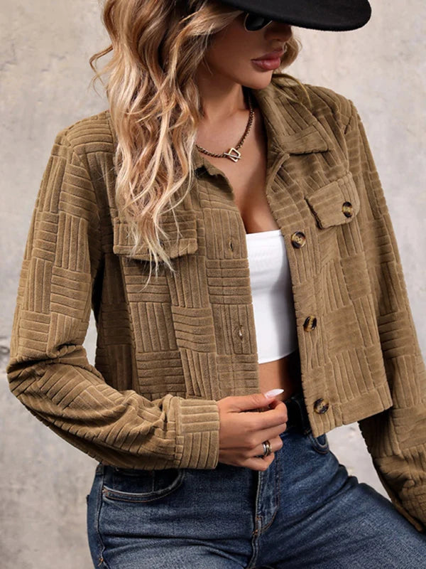 Eliza Corduroy Crop Jacket