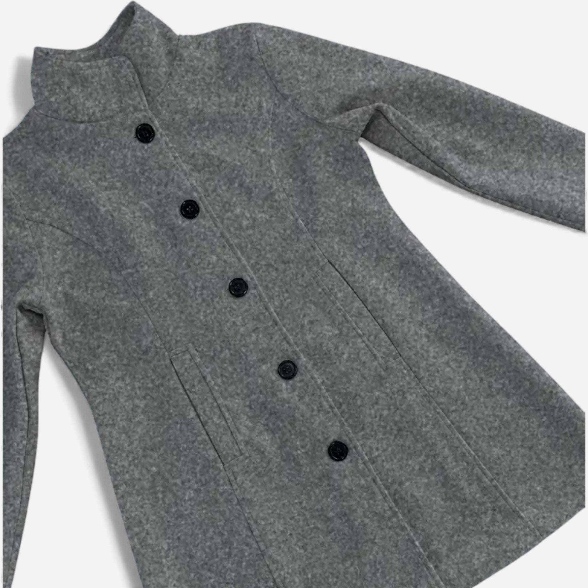 Dorvelli | Women’s Tweed Coat – Mid-Length H-Silhouette Elegance