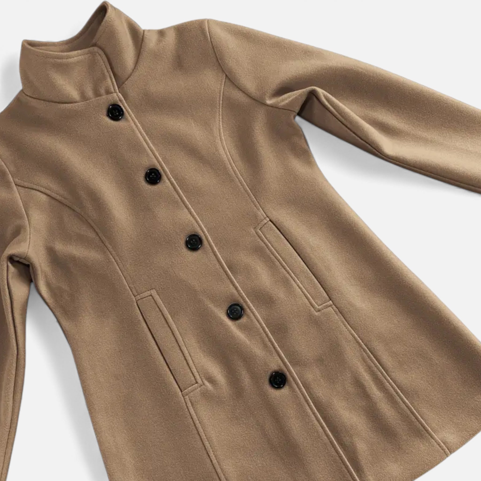 Dorvelli | Women’s Tweed Coat – Mid-Length H-Silhouette Elegance