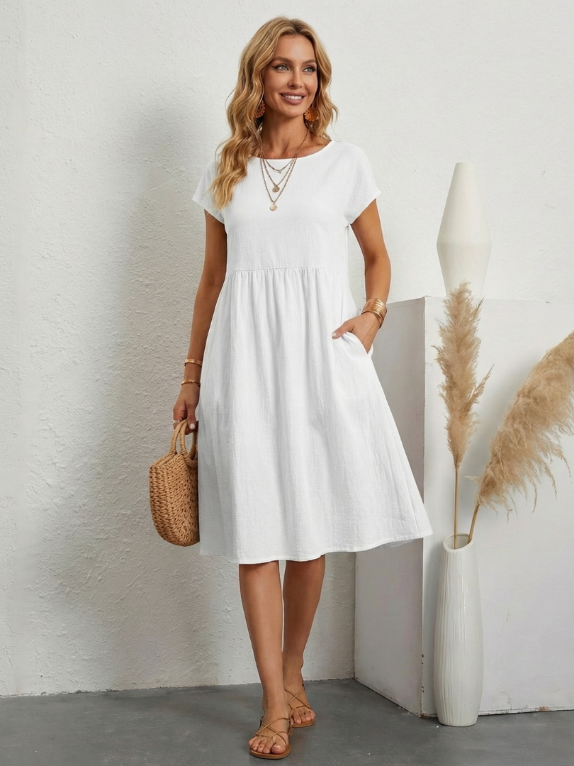 Dorvelli | Women's Midi Dress – Sleeve Pocket
