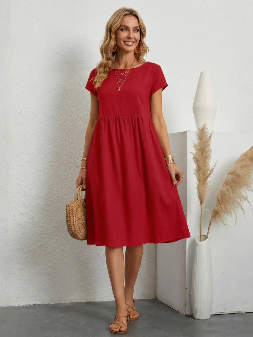 Dorvelli | Women's Midi Dress – Sleeve Pocket