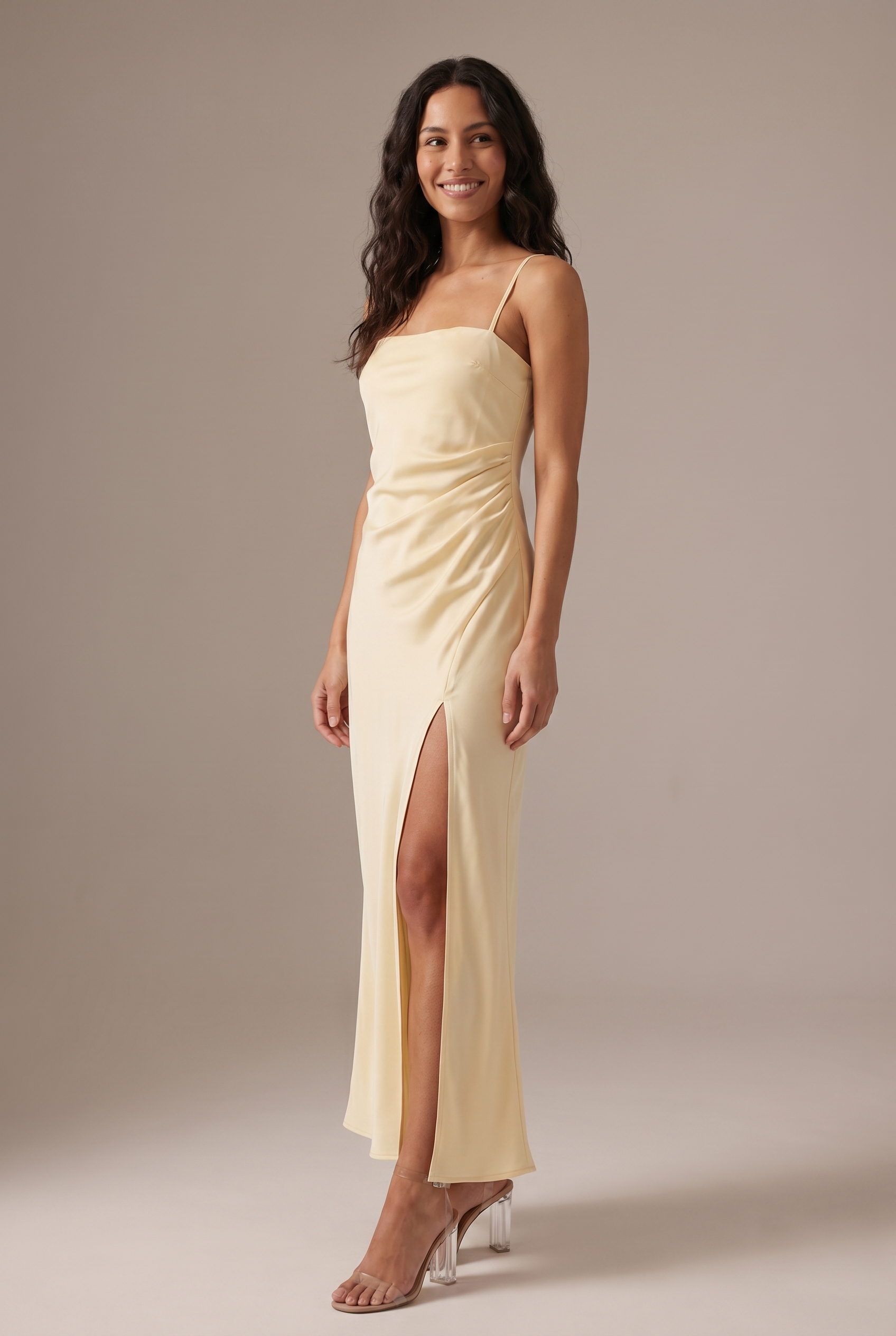 Dorvelli Maxi Dress in Yellow – front