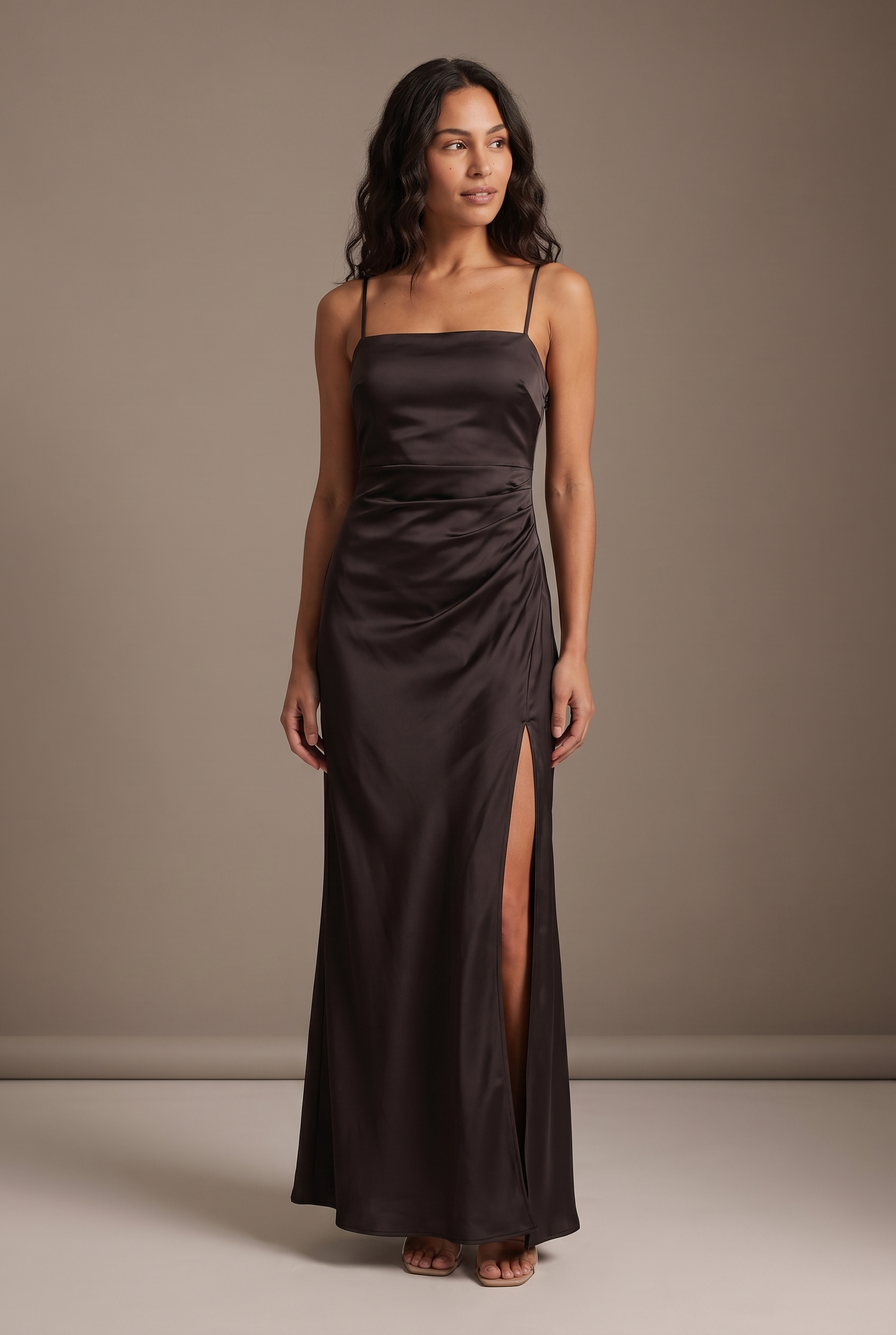 Dorvelli Maxi Dress in Black – front