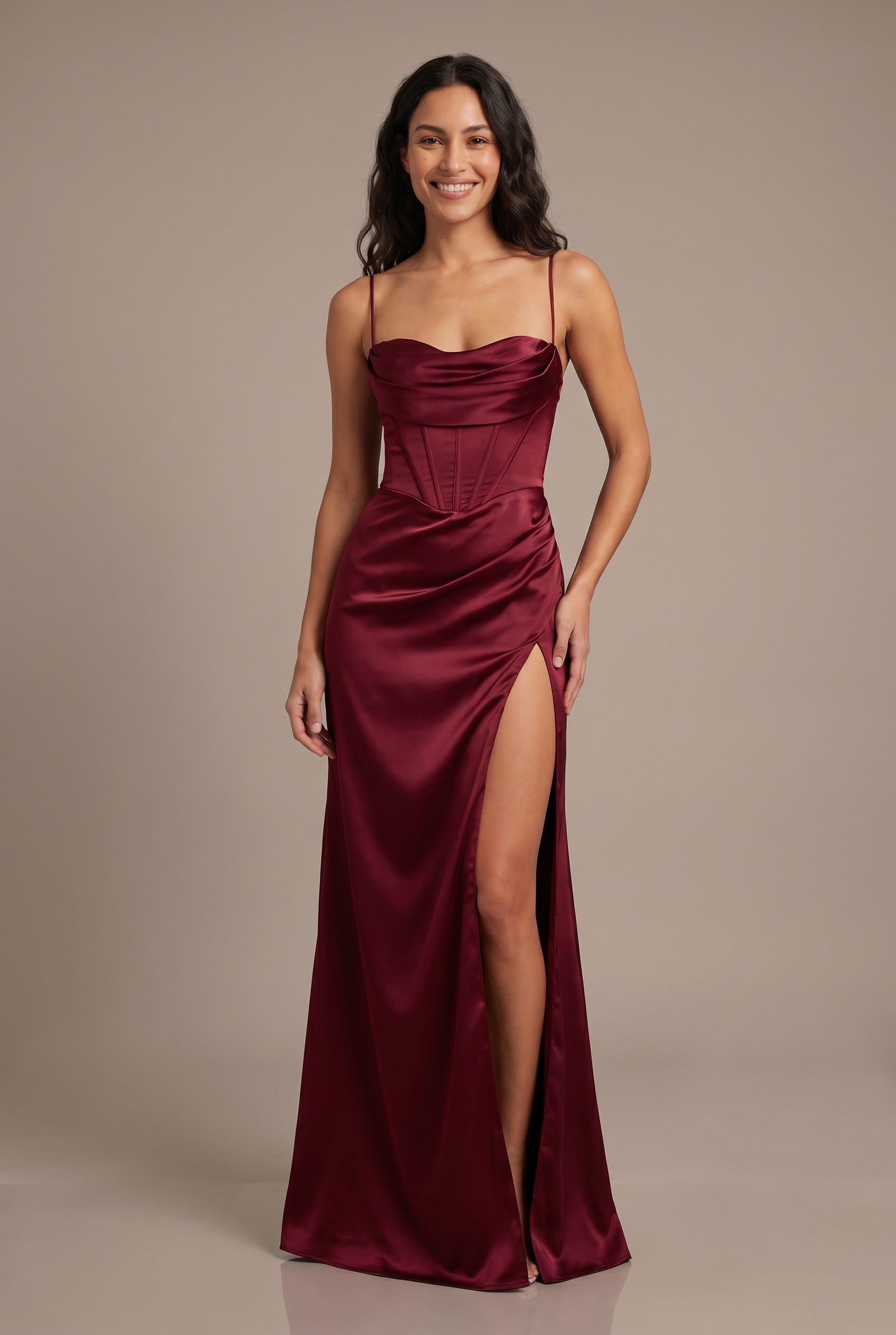 Dorvelli Waterfall Maxi in Burgundy