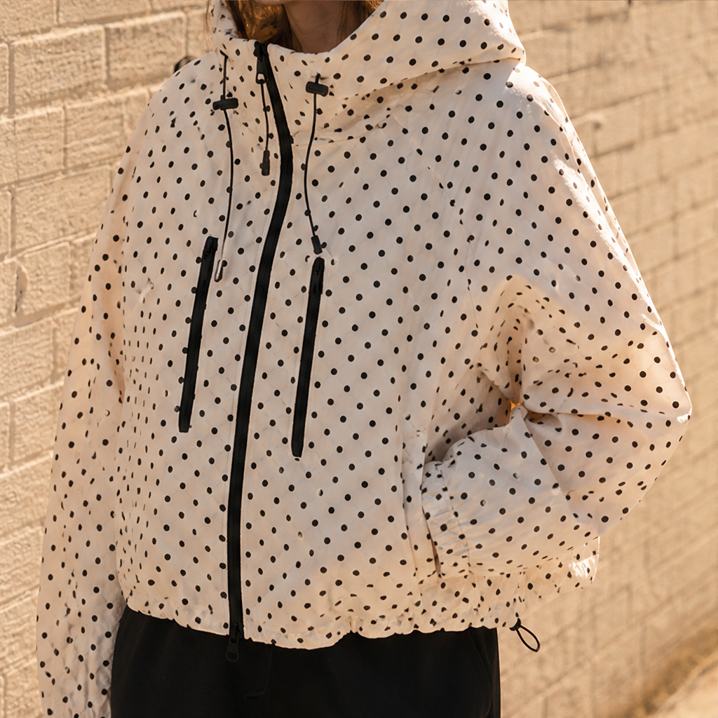 Marisol Hooded Rain Jacket – Short Oversized Balloon Hem
