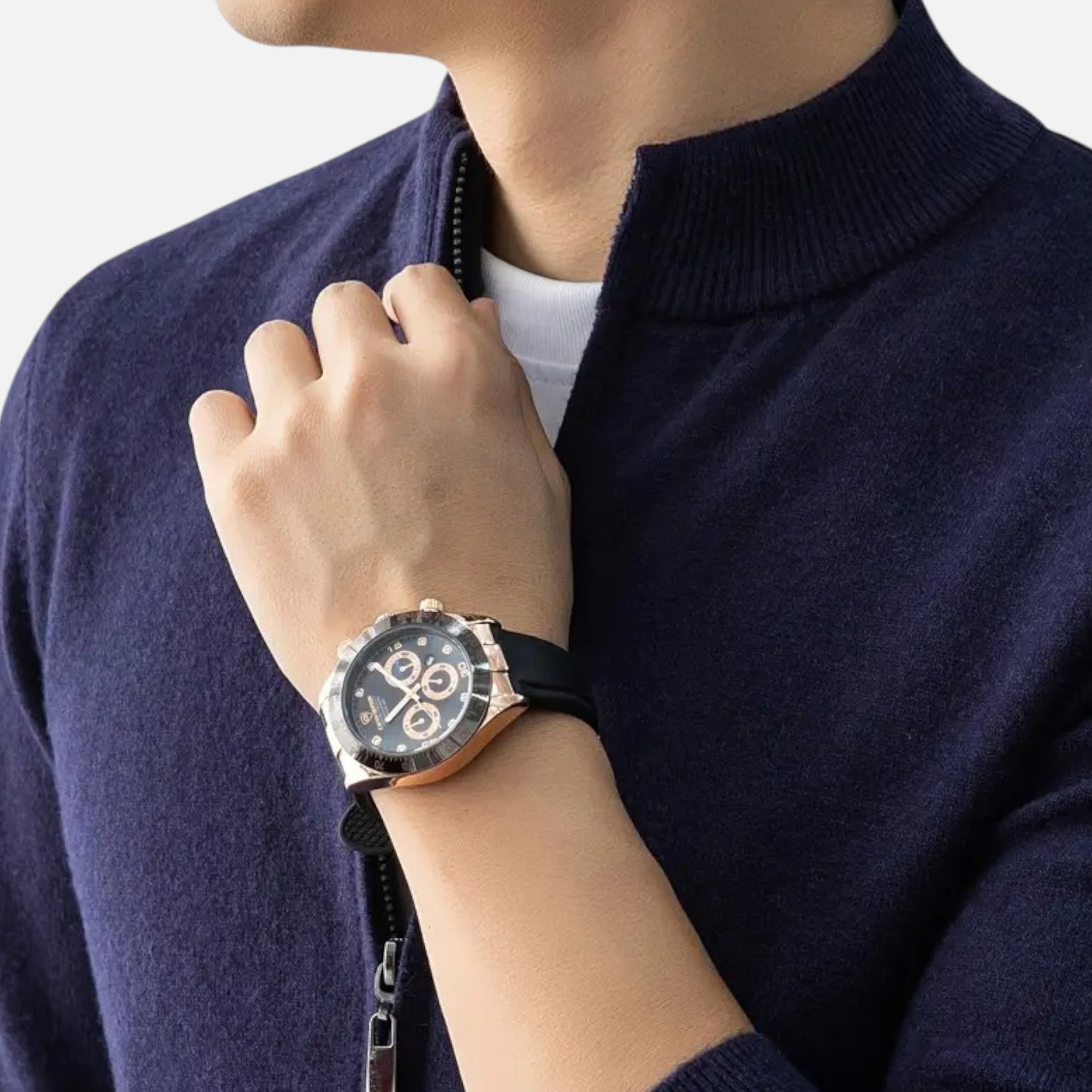 Dorvelli | Men’s Full-Zip Sweater – Heritage Wool Blend