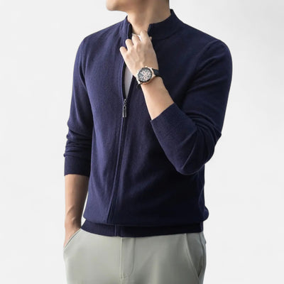 Dorvelli | Men’s Full-Zip Sweater – Heritage Wool Blend