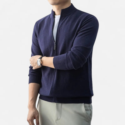 Dorvelli | Men’s Full-Zip Sweater – Heritage Wool Blend