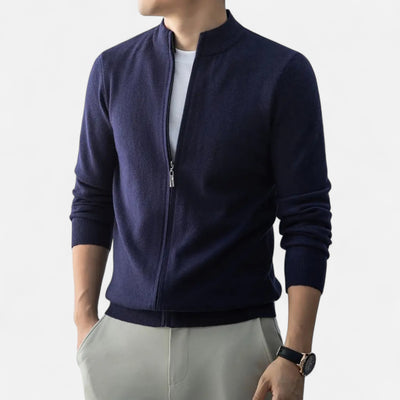 Dorvelli | Men’s Full-Zip Sweater – Heritage Wool Blend