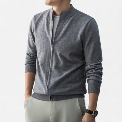 Dorvelli | Men’s Full-Zip Sweater – Heritage Wool Blend