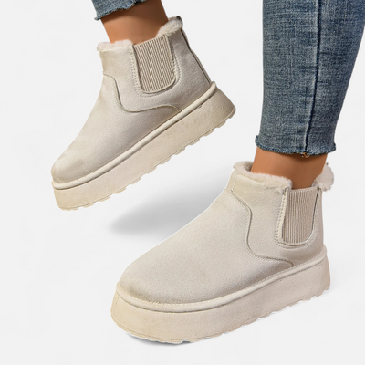 Dorvelli | Women’s Ankle Boots – Plush Platform Elegance