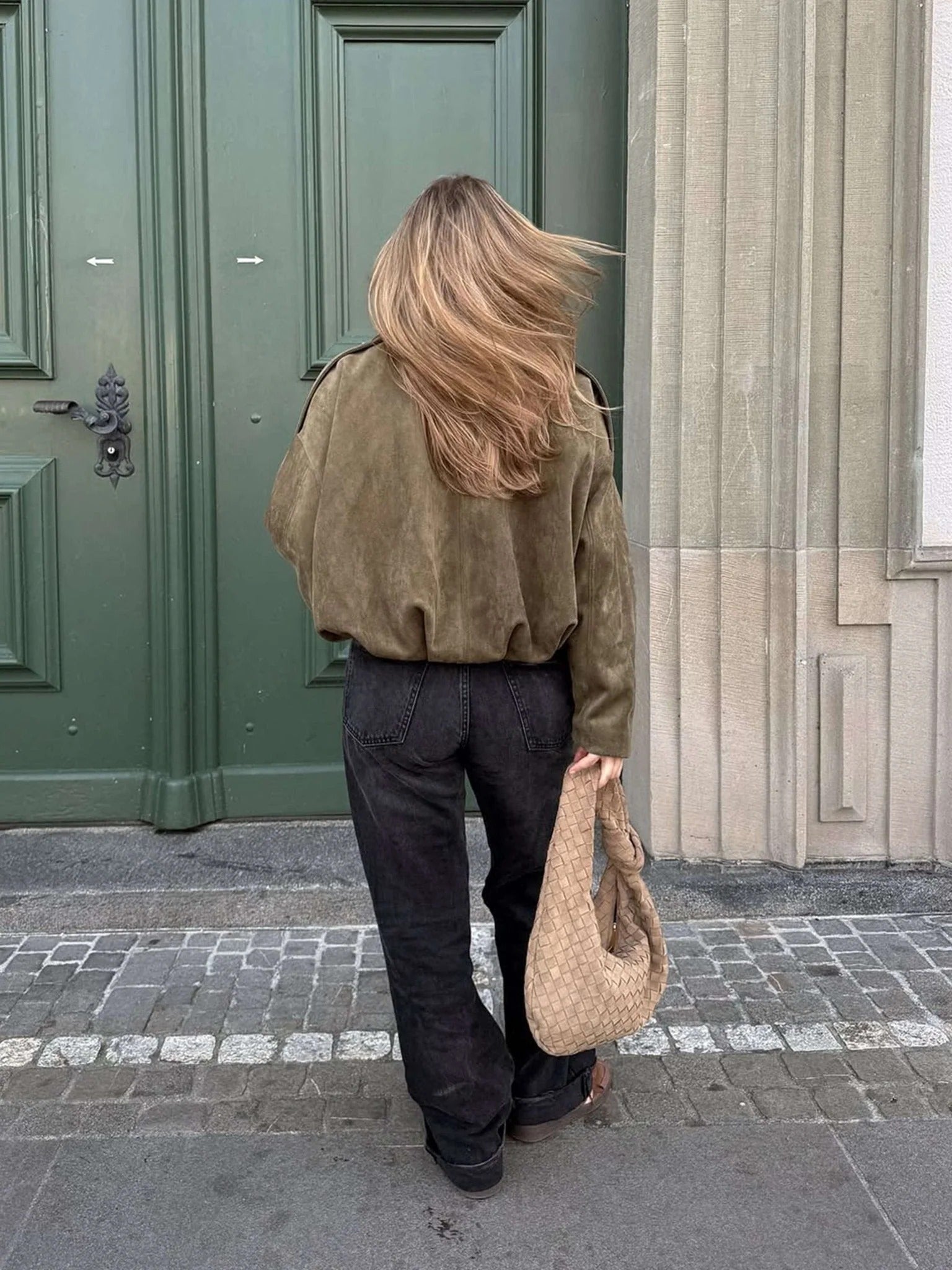 Women's Cropped Bomber Jacket