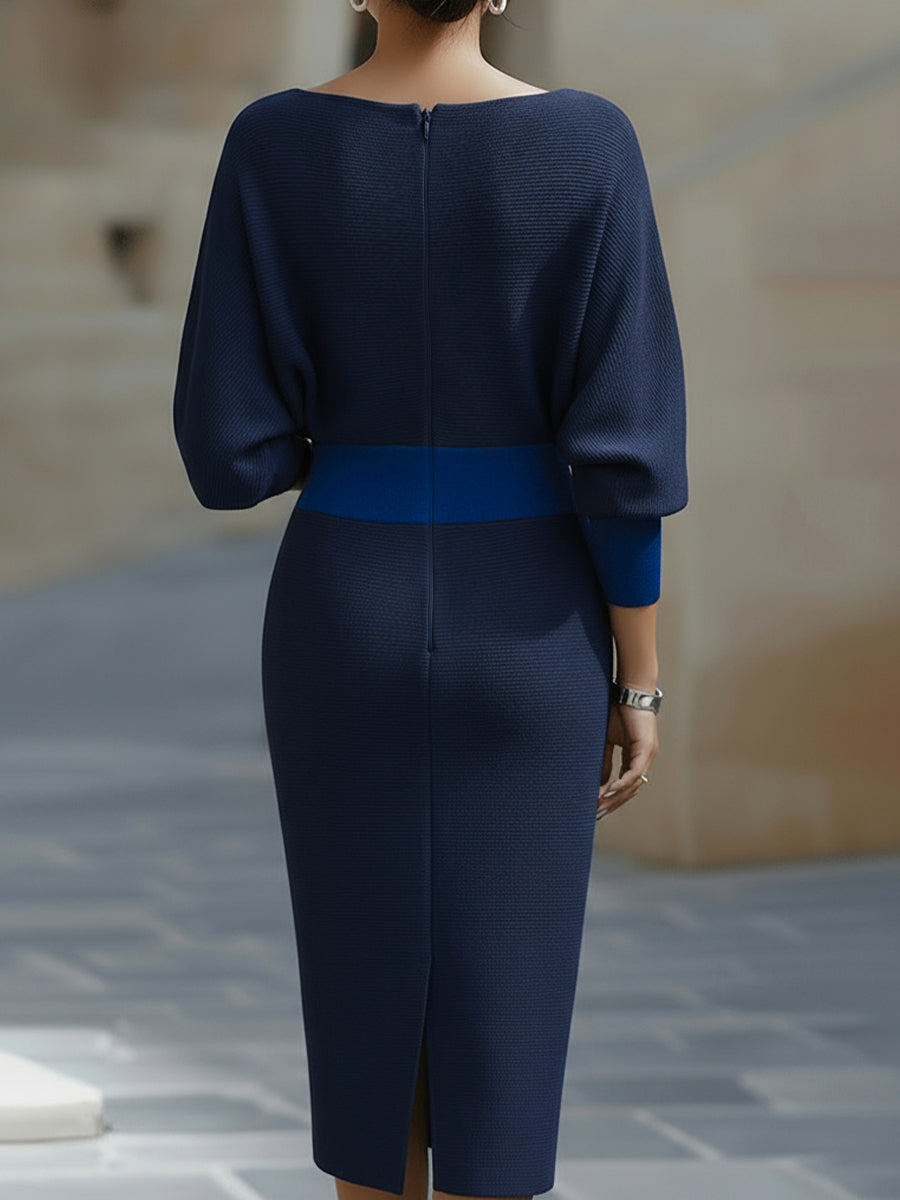 Ingeborg Cowl Neck Midi Dress