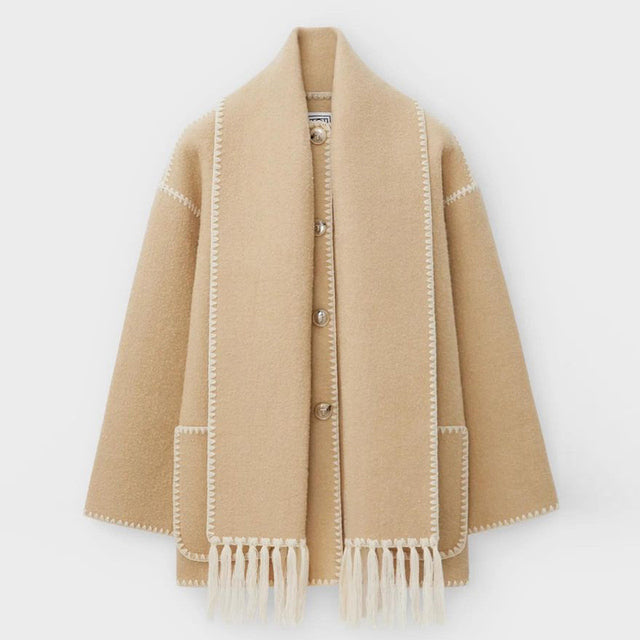 Dorvelli | Women's Wrap Coat – Blanket Style Open Front