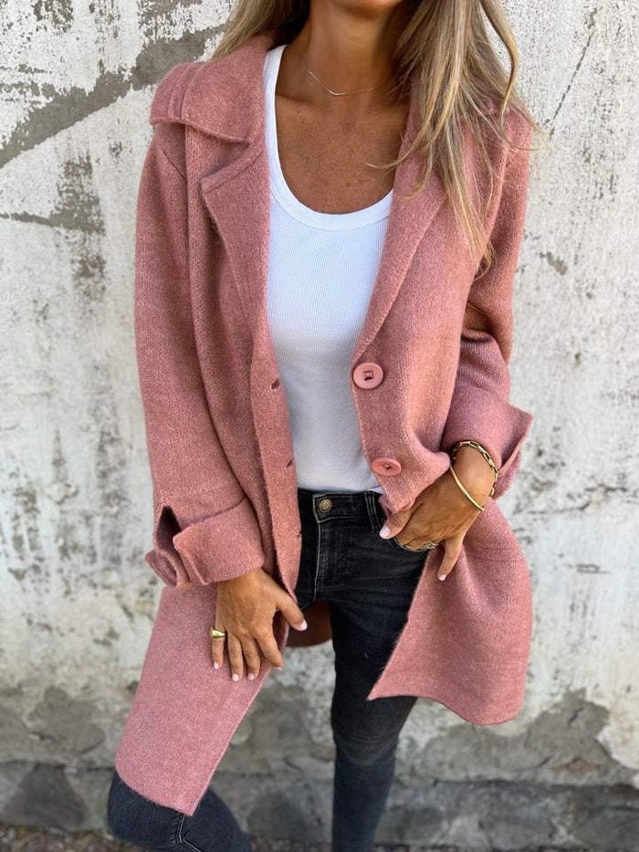 Women's Longline Knit Coat