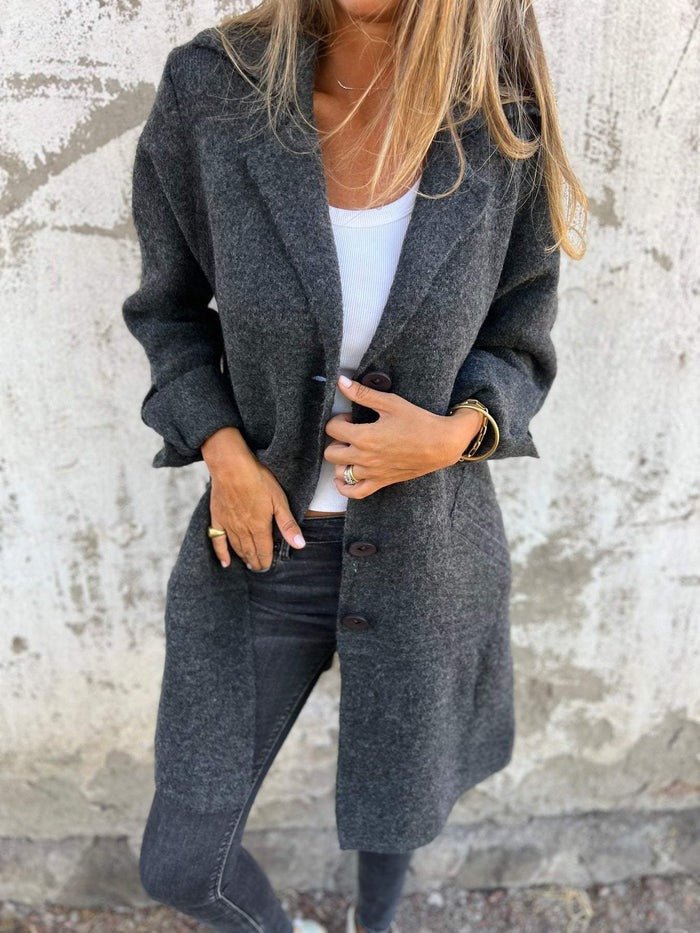 Women's Longline Knit Coat