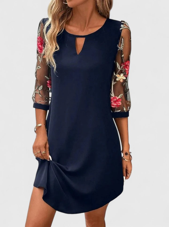 Dorvelli | Women's Midi Dress – Elegant Black
