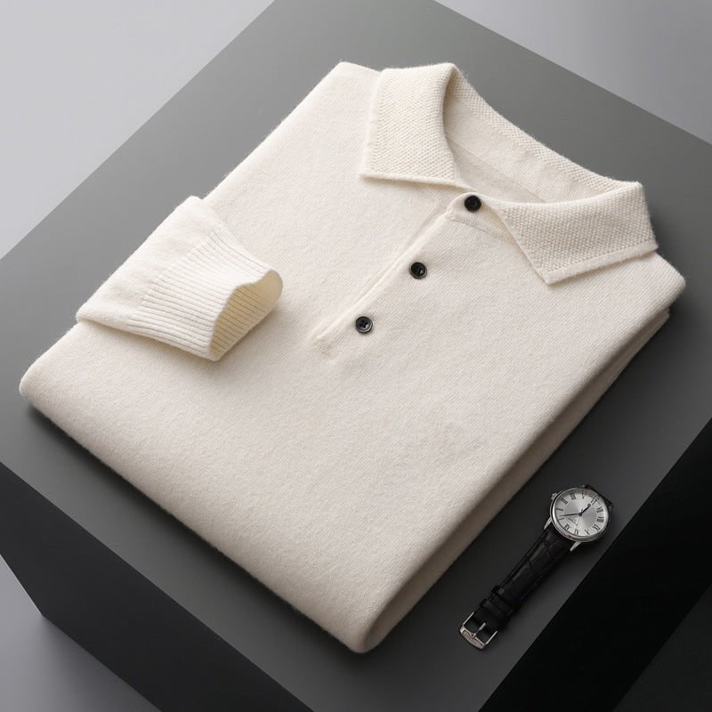 Men’s Knit Polo Jumper