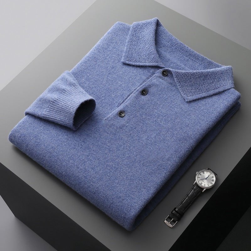 Men’s Knit Polo Jumper