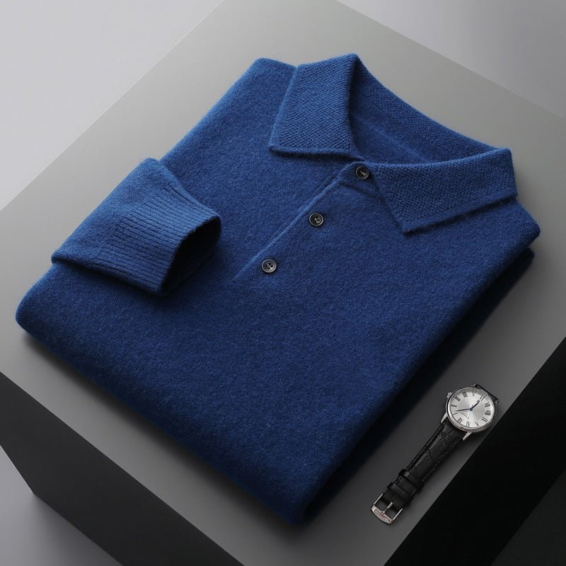 Men’s Knit Polo Jumper