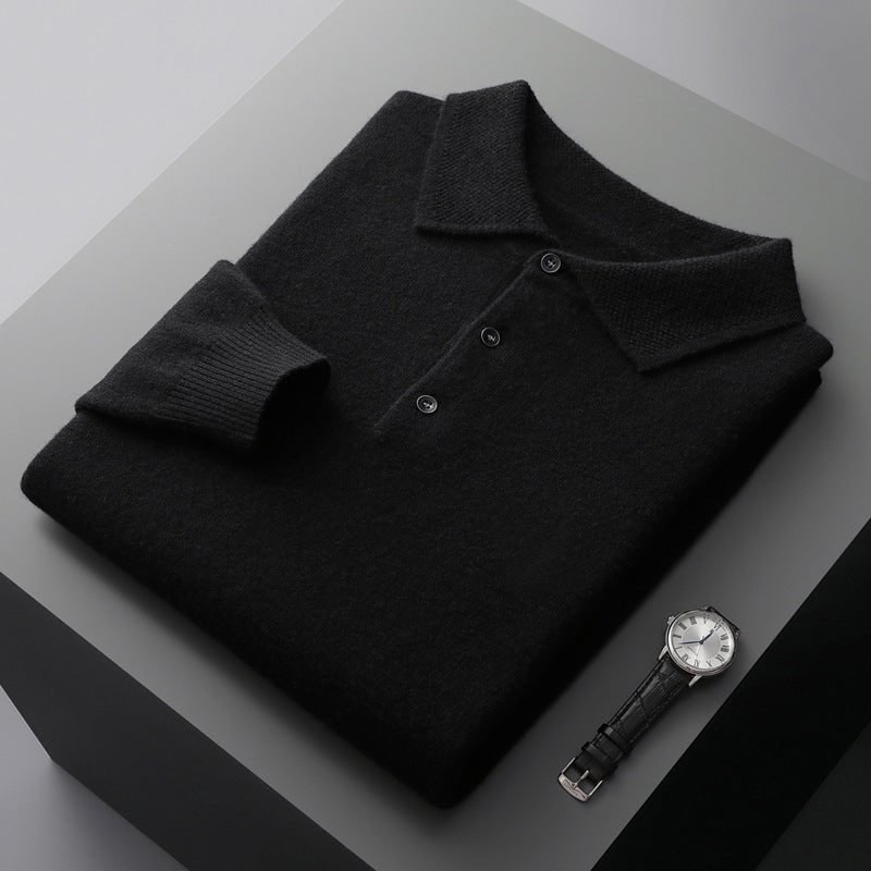 Men’s Knit Polo Jumper