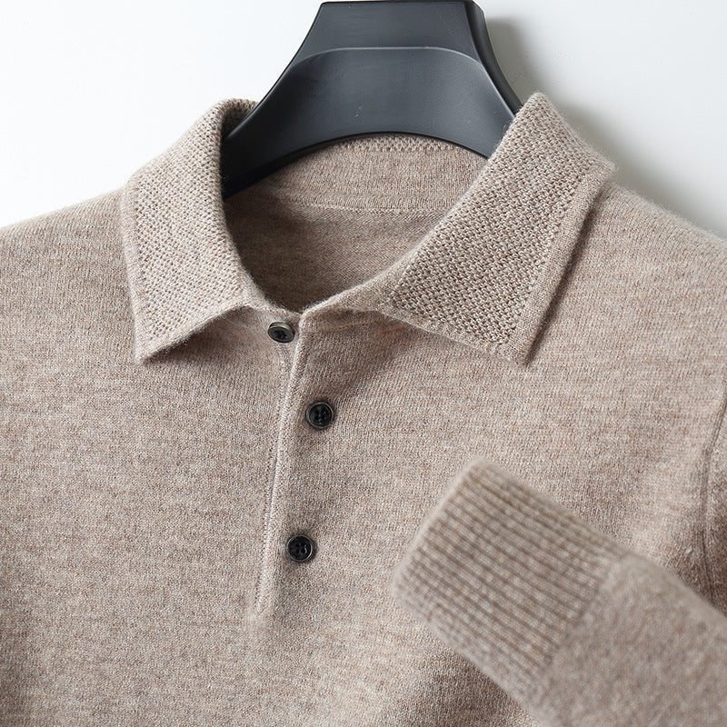 Men’s Knit Polo Jumper