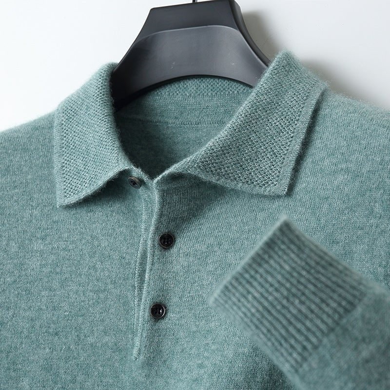 Men’s Knit Polo Jumper
