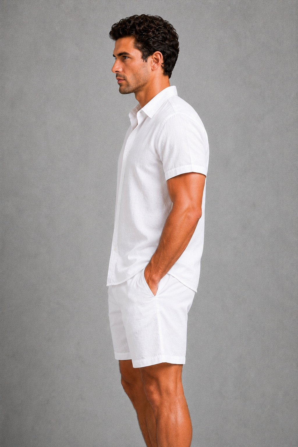 Dorvelli | Men's Two-Piece Set – Linen Blend Tailored Co-ord
