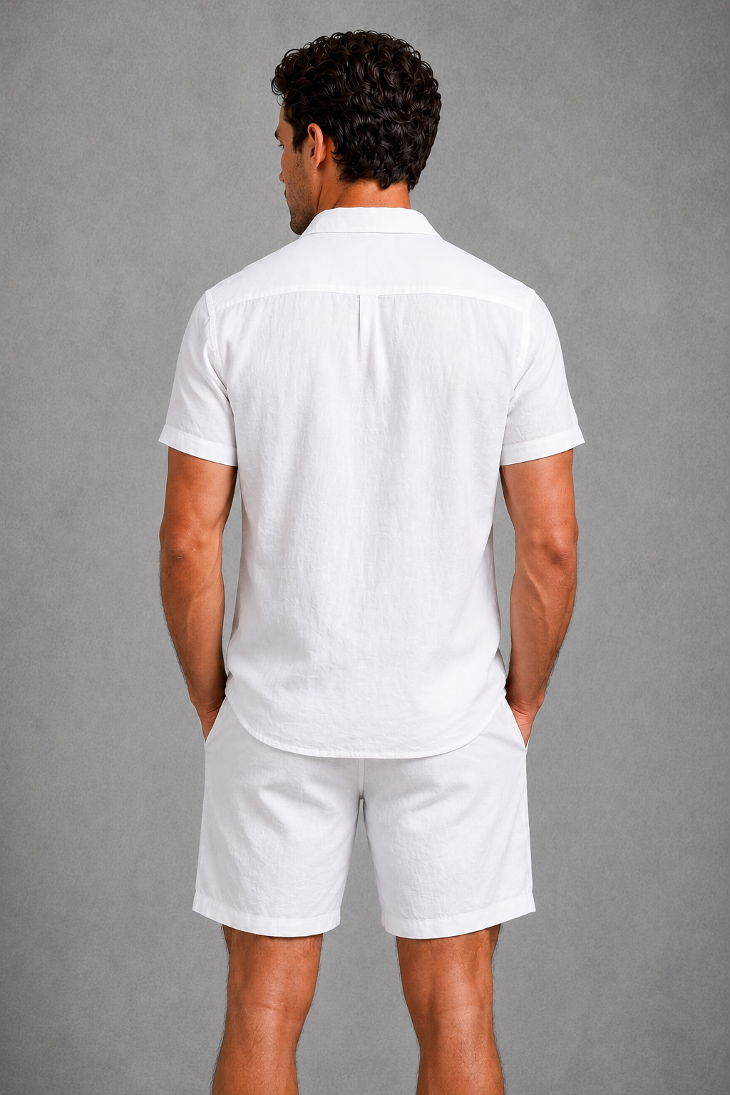 Dorvelli | Men's Two-Piece Set – Linen Blend Tailored Co-ord