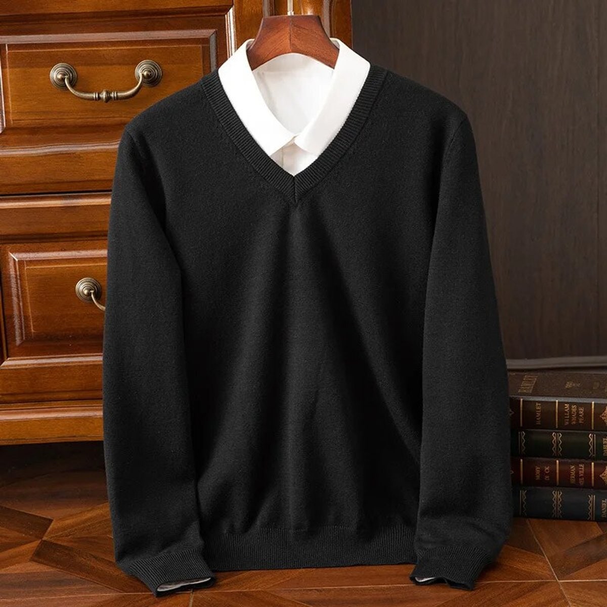 Men’s V Neck Jumper
