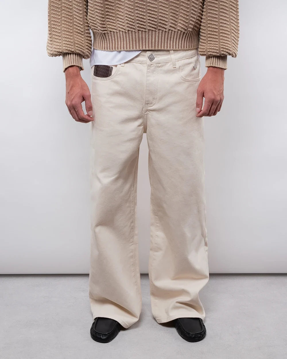 Ottilie Wide-Leg Jeans – Ecru