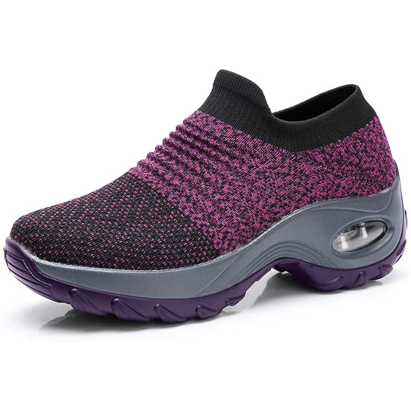 Dorvelli | Women’s Trainers – Slip-On Knit Cushioned Sole