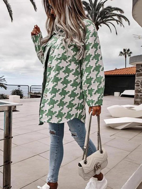 Romilly Houndstooth Collared Jacket