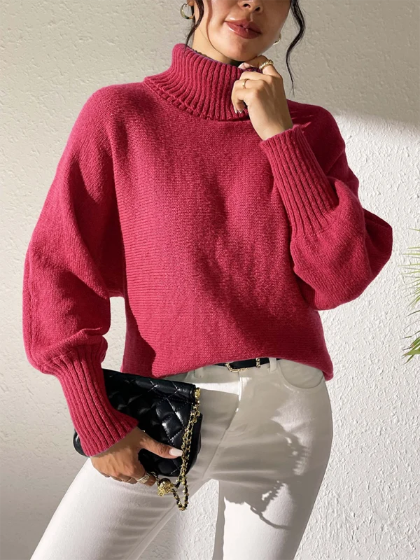 Romilly Solid Knit Turtleneck Jumper