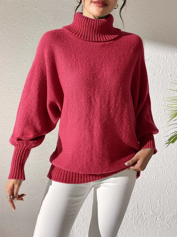 Romilly Solid Knit Turtleneck Jumper