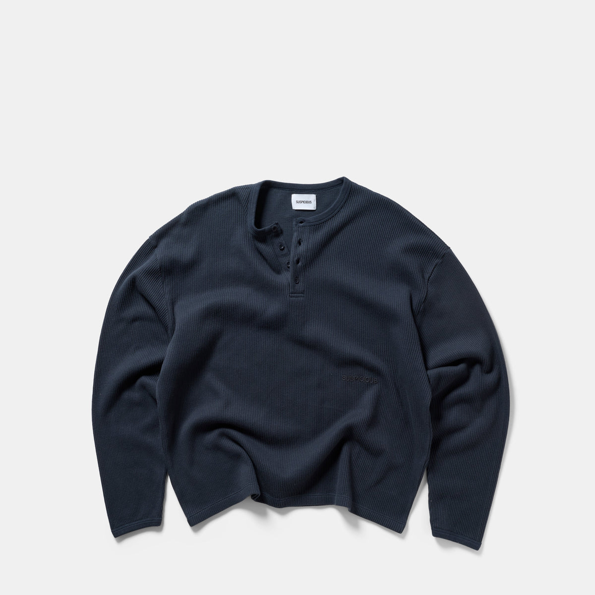 Ronan Waffle Knit Henley Top