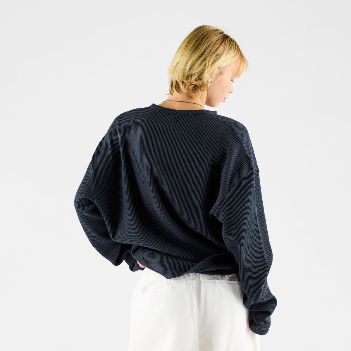 Ronan Waffle Knit Henley Top