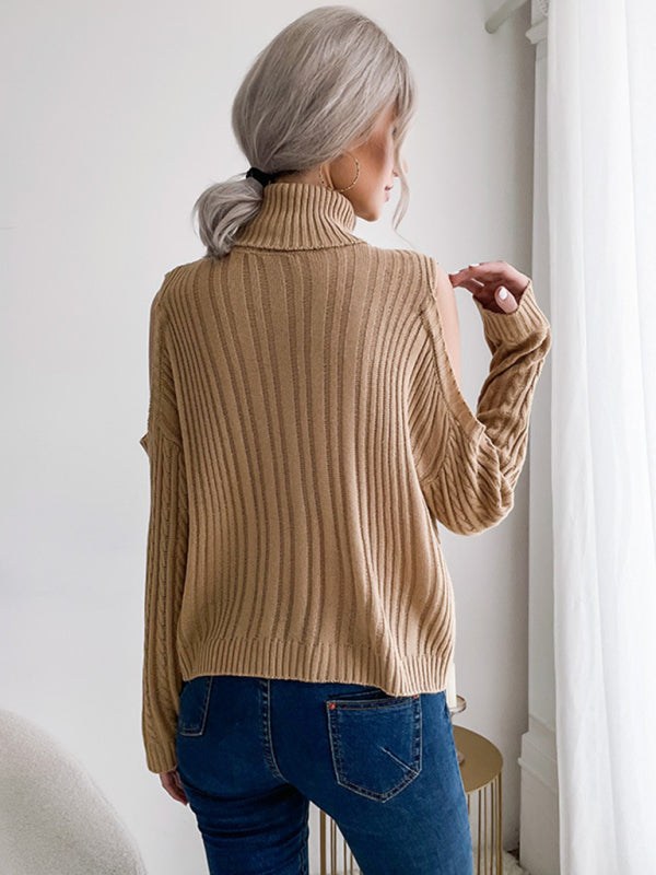 Tamsin Cable Knit Roll Neck Jumper