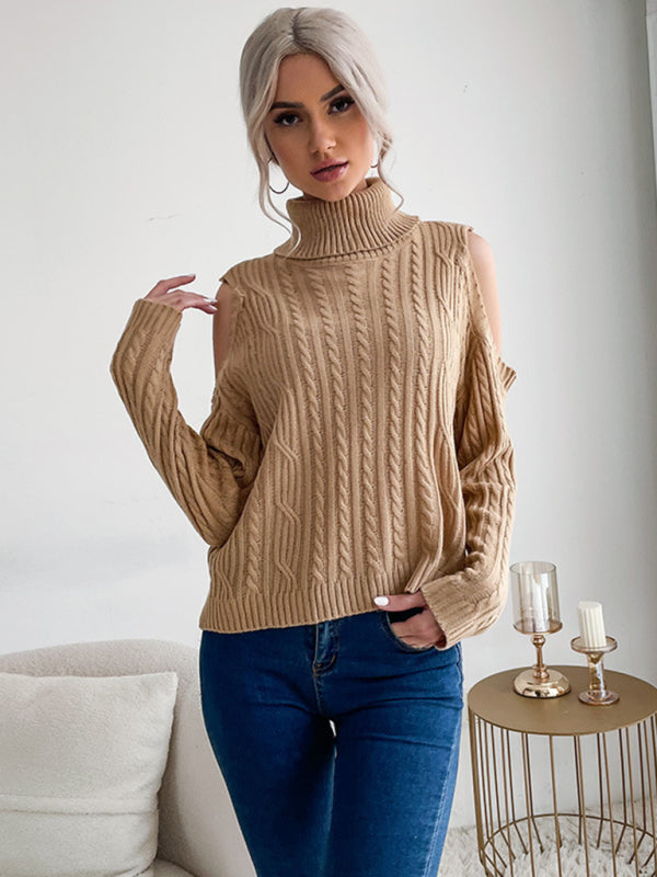 Tamsin Cable Knit Roll Neck Jumper