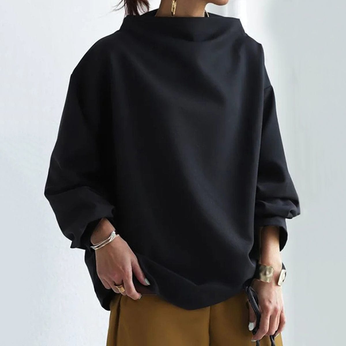 Tilda High Neck Knit Pullover