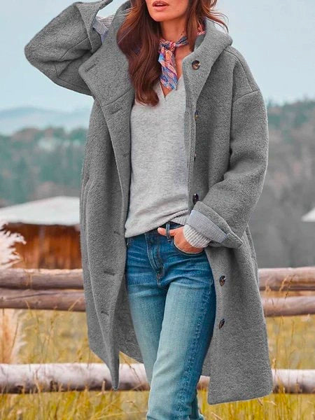 Women's Hooded Longline Coat