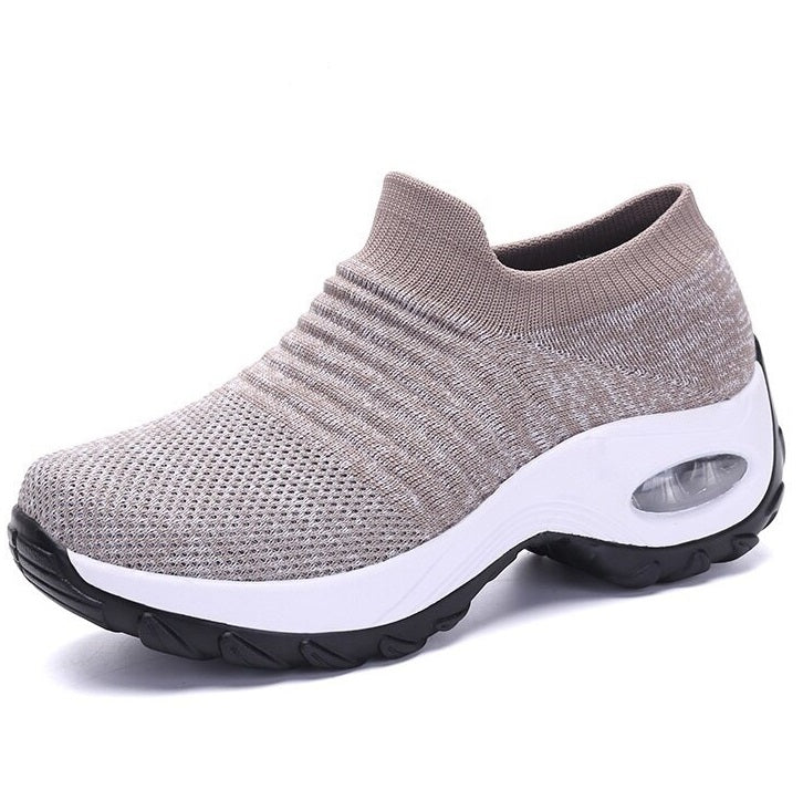 Dorvelli | Women’s Trainers – Slip-On Knit Cushioned Sole