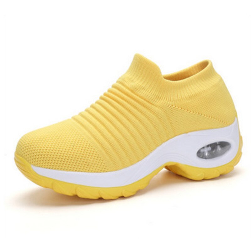Dorvelli | Women’s Trainers – Slip-On Knit Cushioned Sole