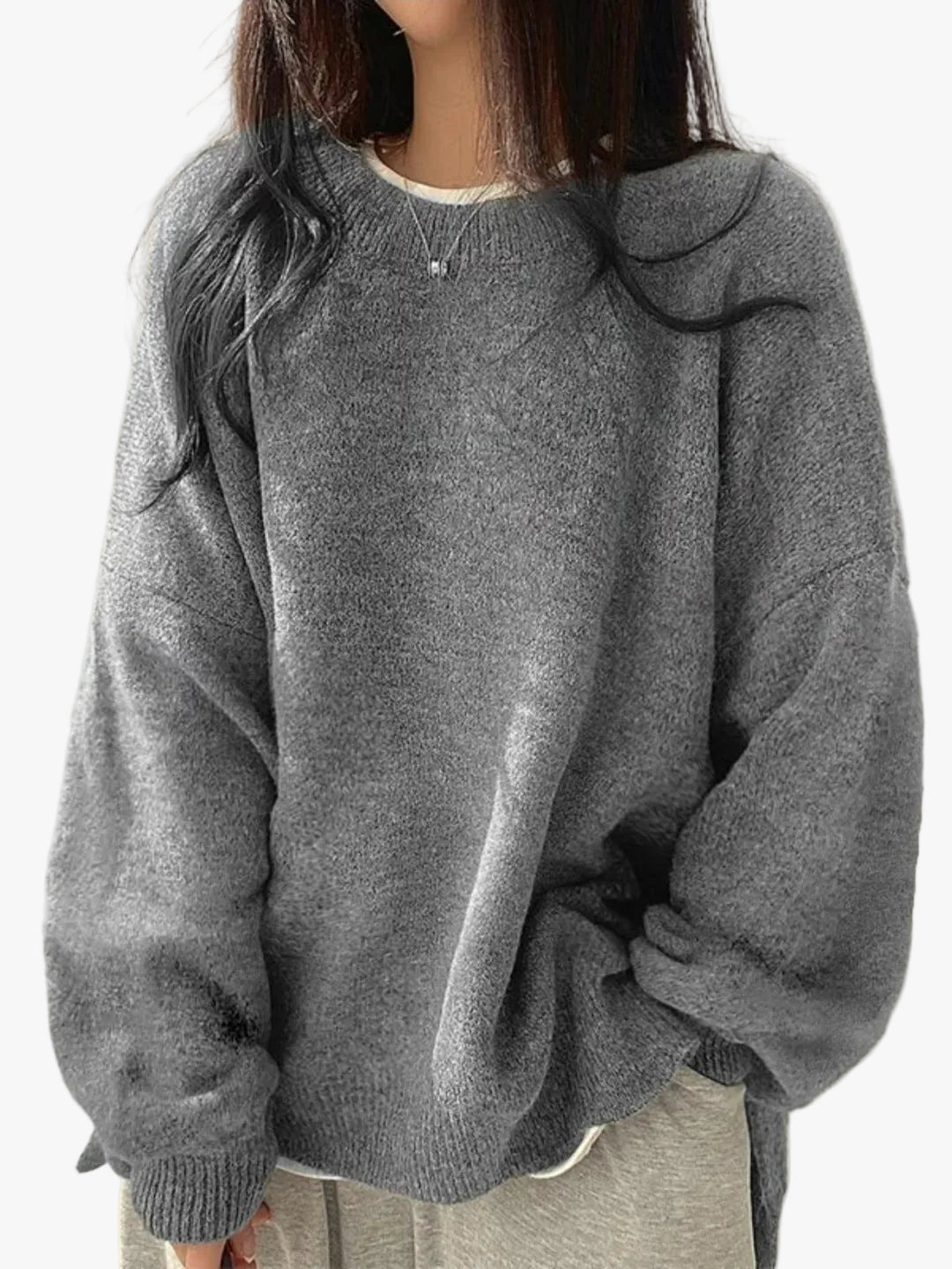 Winona Crew Neck Jumper – Grey