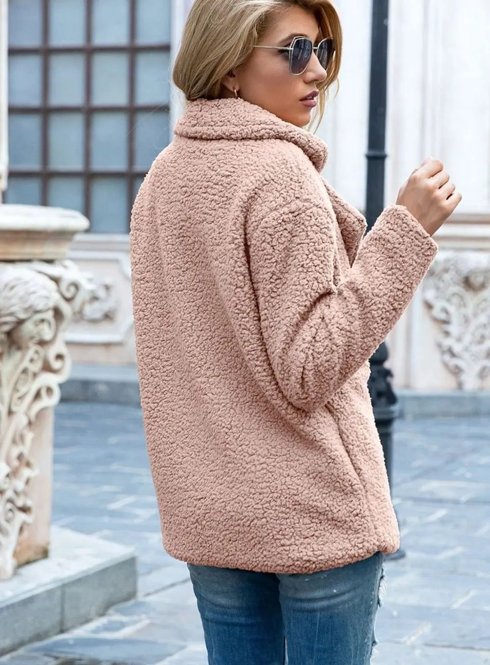 Women's Textured Peacoat