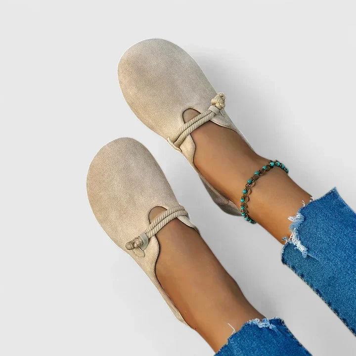 Dorvelli | Women’s Loafers – Drawstring Slip-On Flats