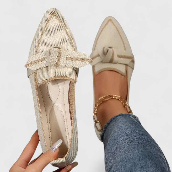 Dorvelli | Women's Loafers – Structured Slip-On - Beige