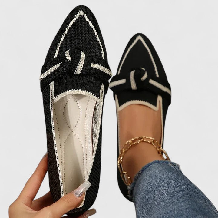 Dorvelli | Women's Loafers – Structured Slip-On - Black